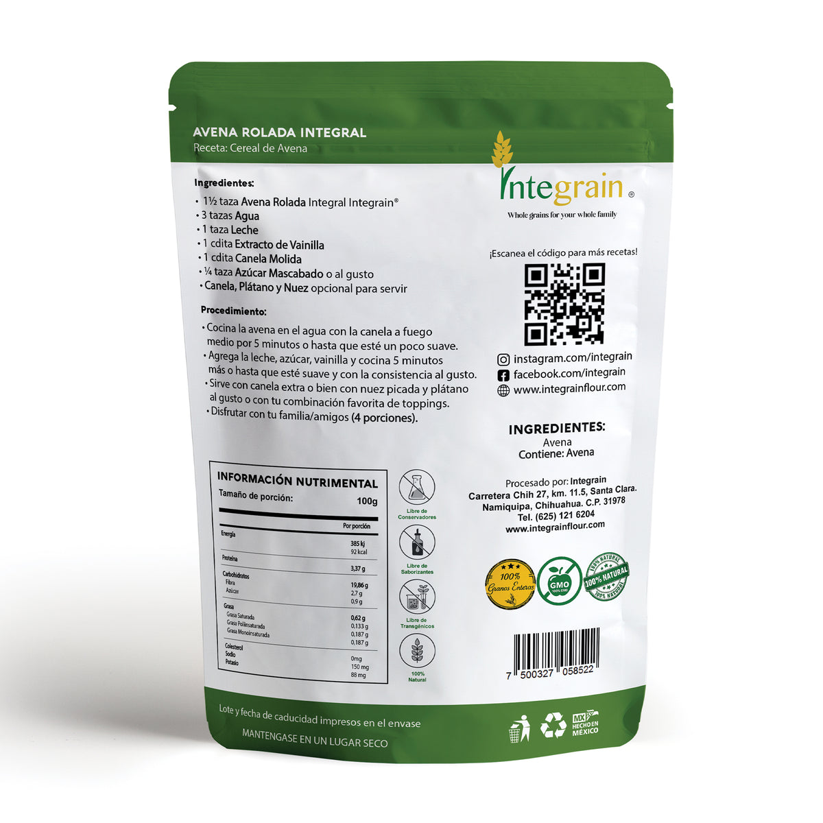 Avena Rolada Integral