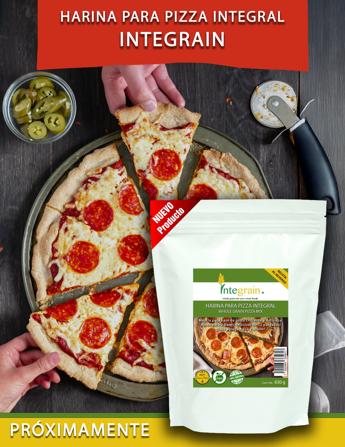 Harina para Pizza Integral