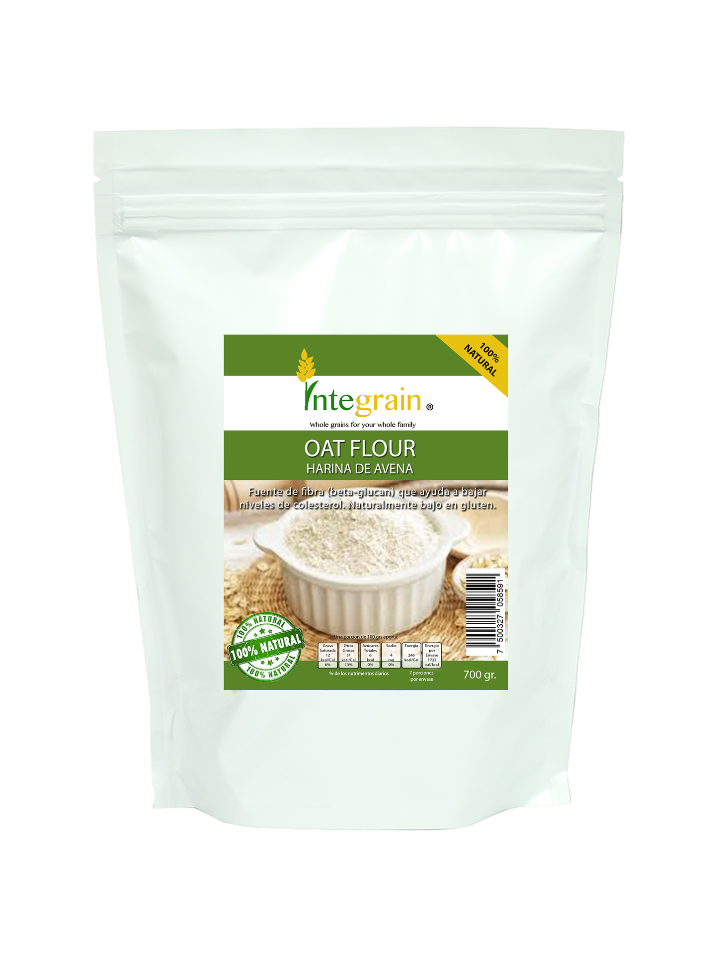 Harina de Avena Integral