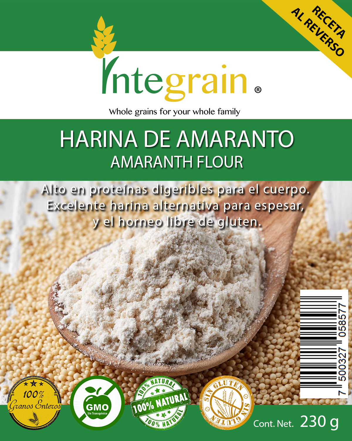 Harina de Amaranto Integral
