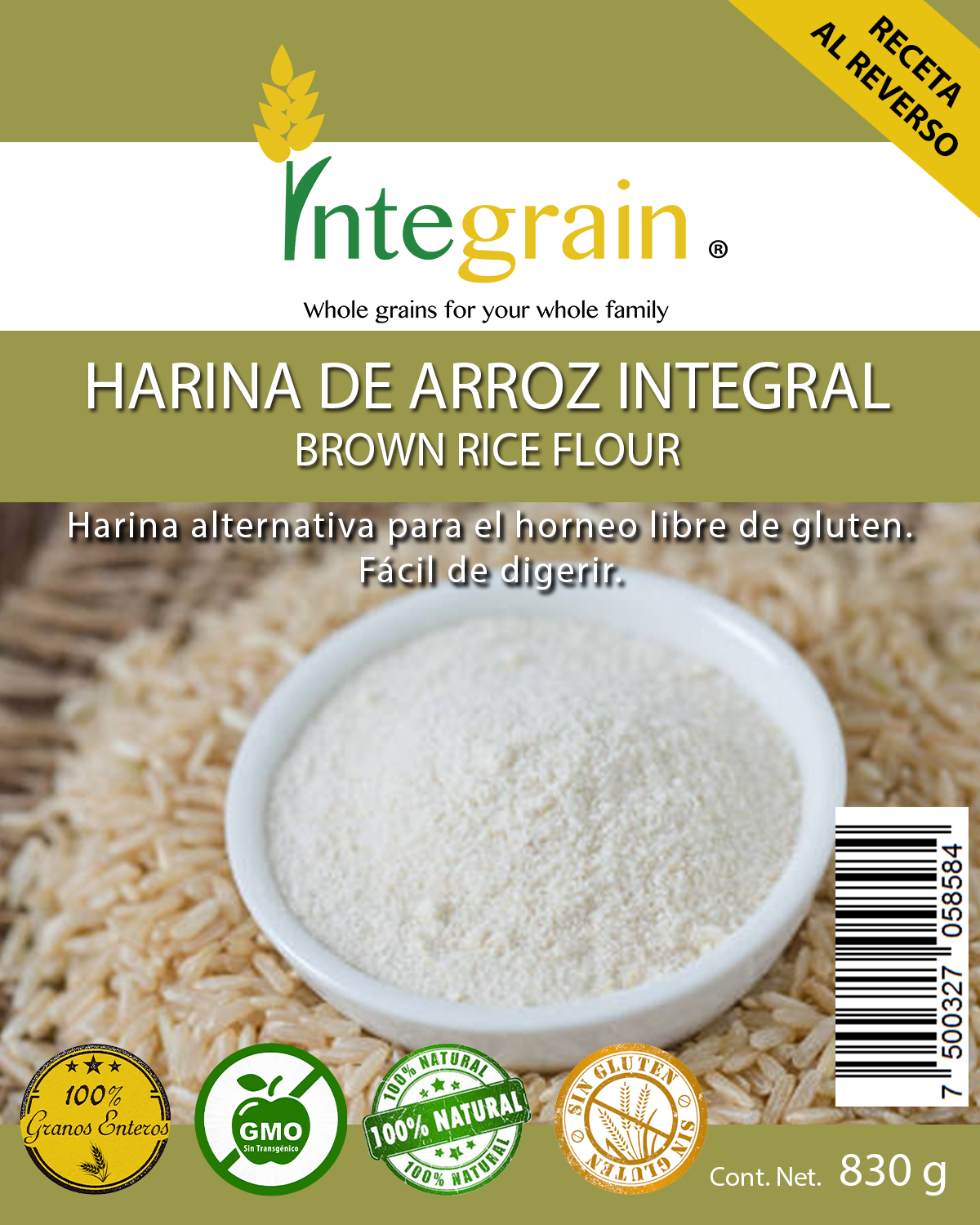 Harina de Arroz Integral