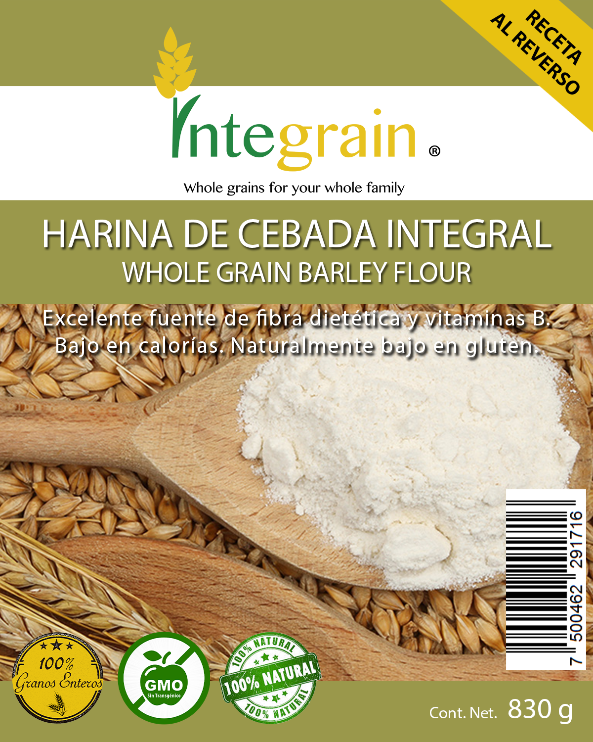 Harina de Cebada Integral