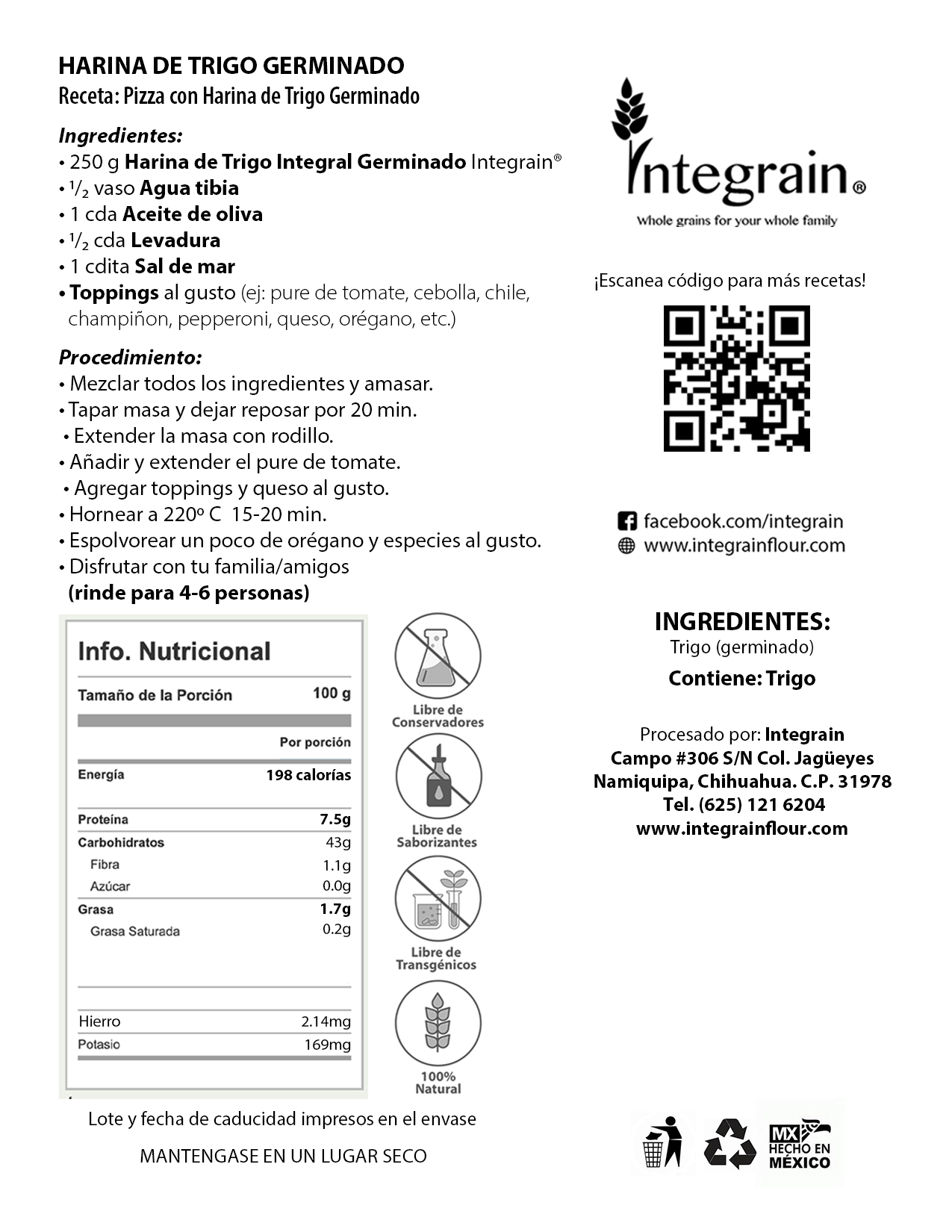 Harina de Trigo Germinado