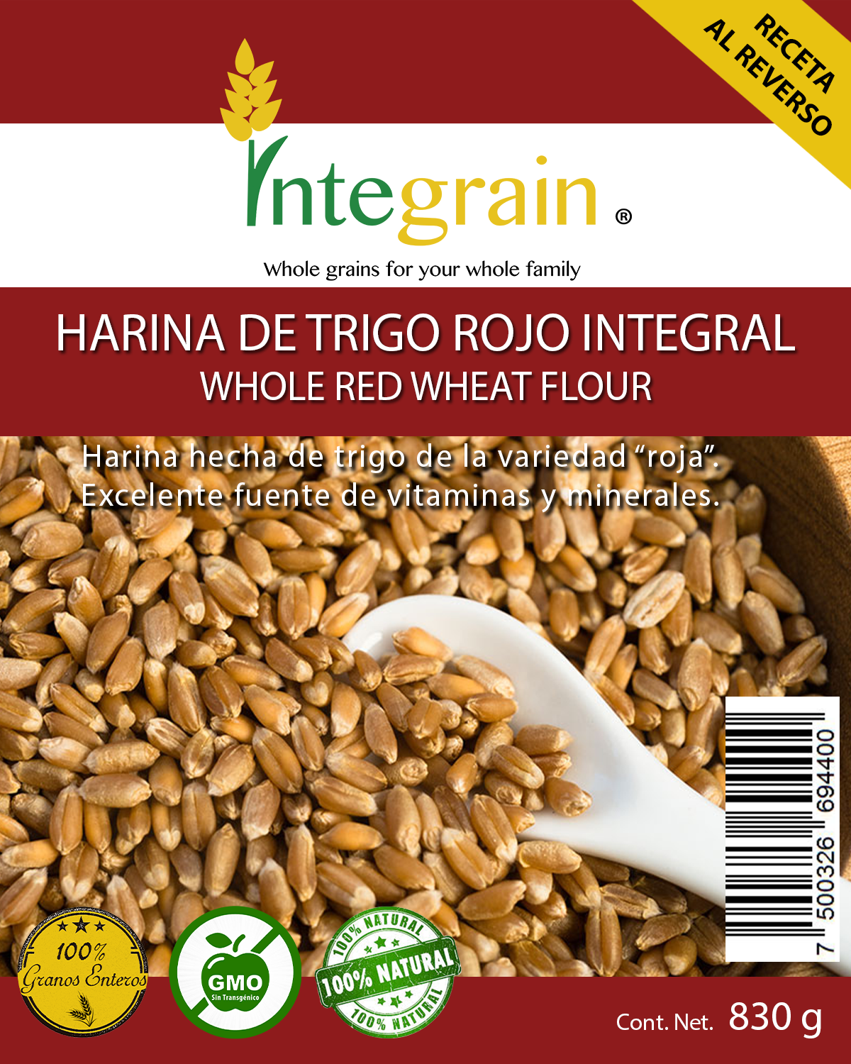 Harina de Trigo Rojo Integral