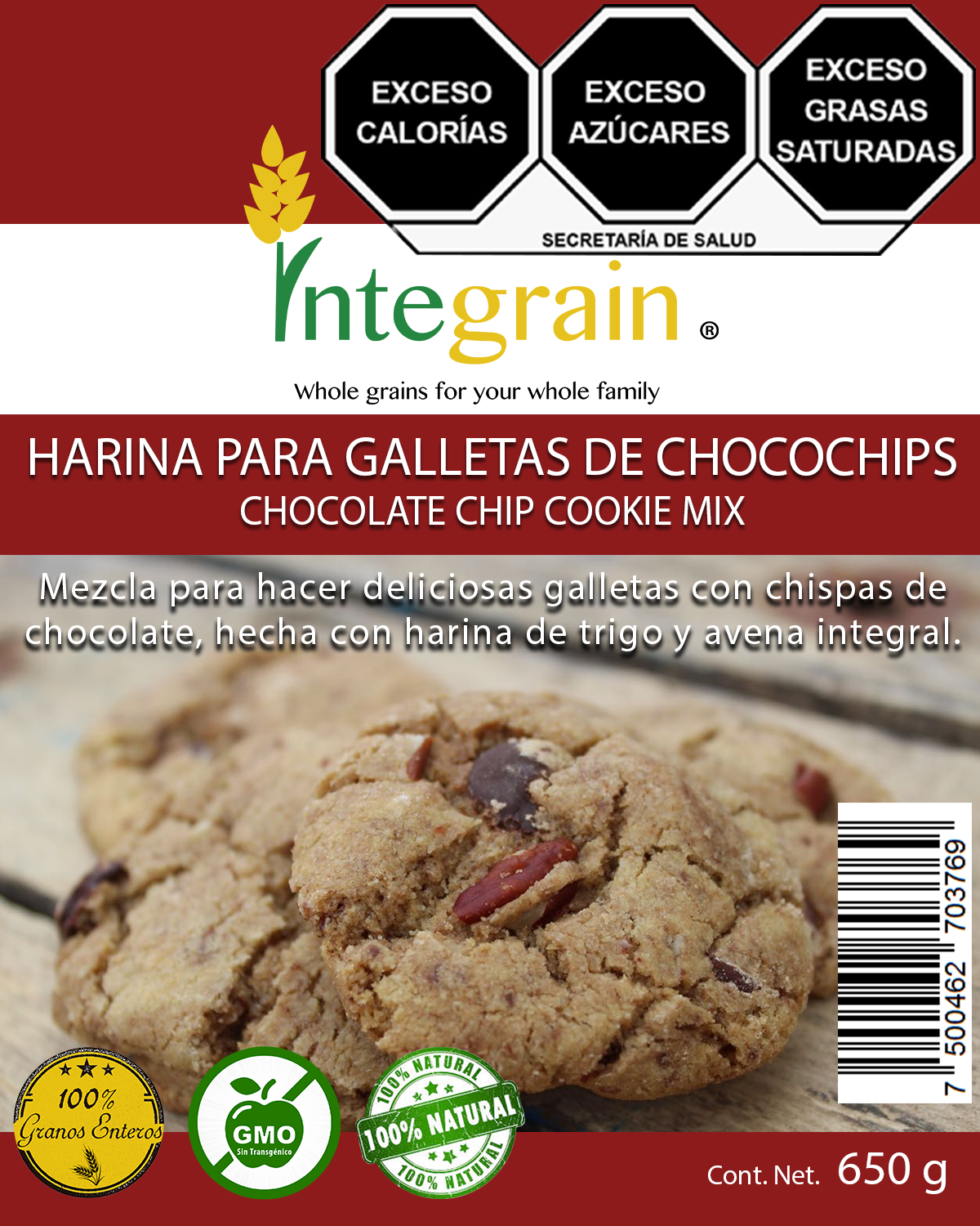Harina para Galletas de Chocochips