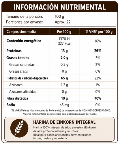 Harina de Einkorn Integral