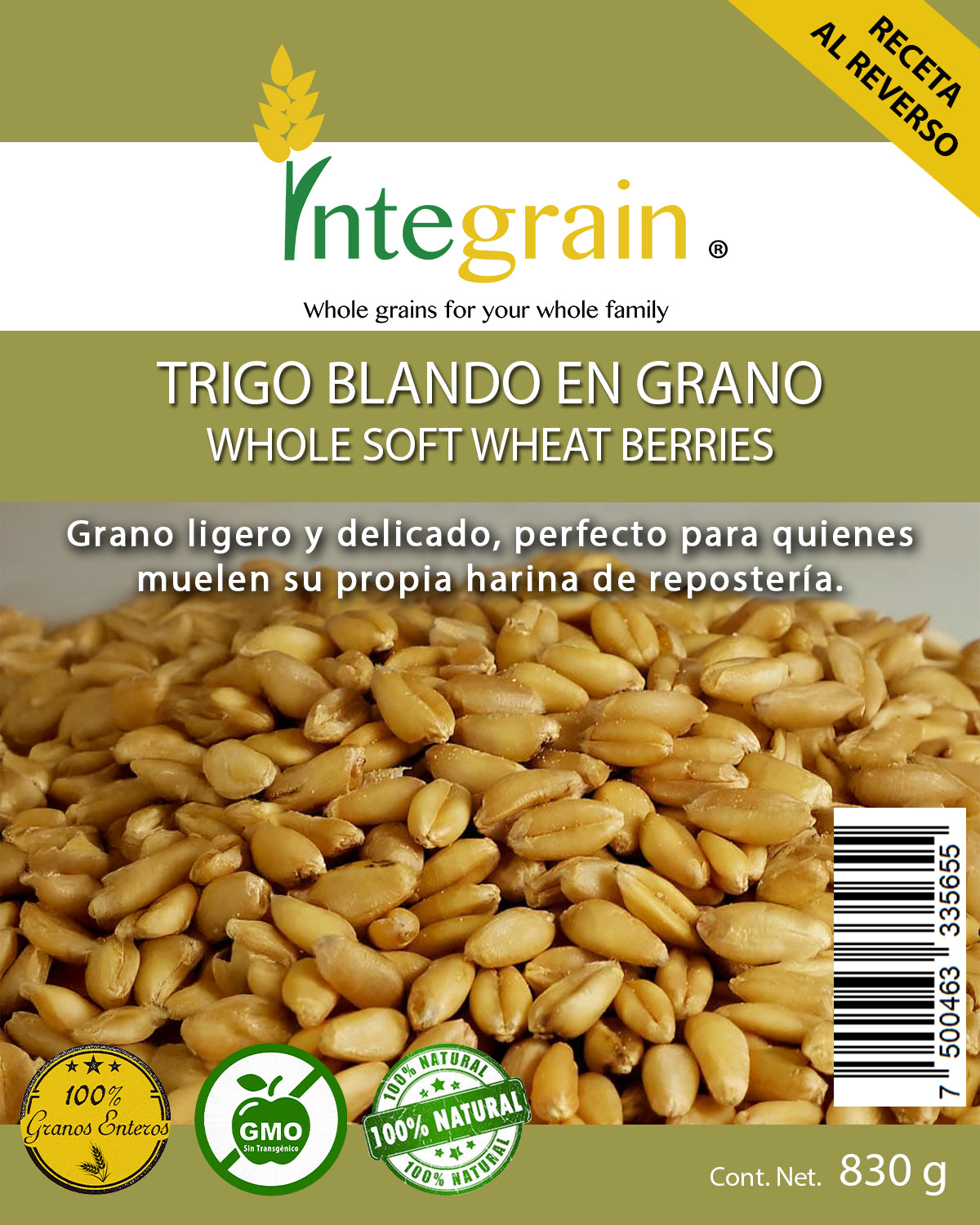 Trigo Blando Blanco en Grano