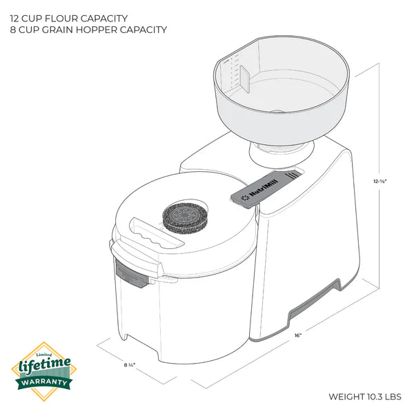 Nutrimill Impact Grain Mill (SOBRE PEDIDO)