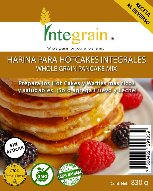 Harina para Hot Cakes Integrales SIN AZÚCAR